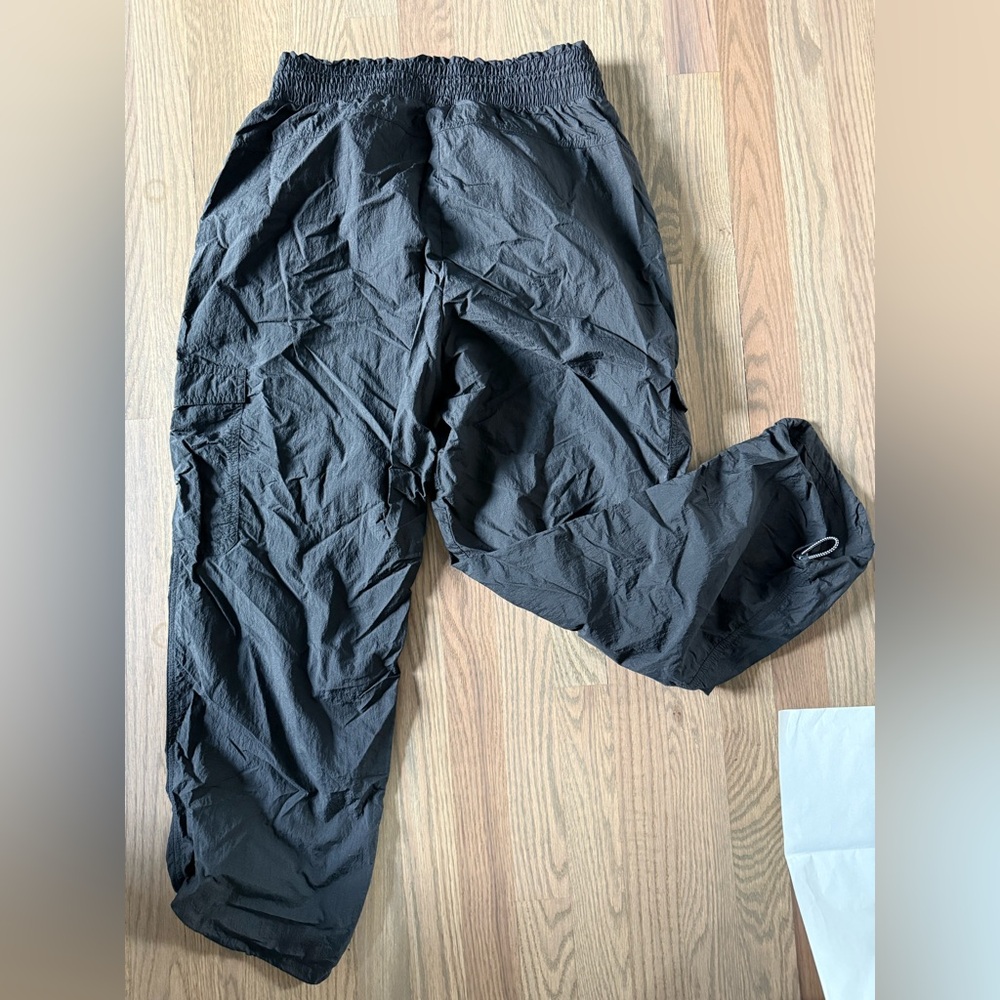 Old Navy Black Track Pants Relaxed Fit Elastic Cuffs